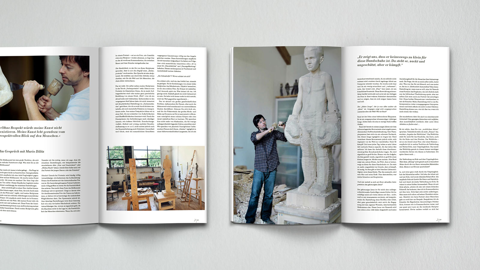 Katalogdesign für Bildhauer in München