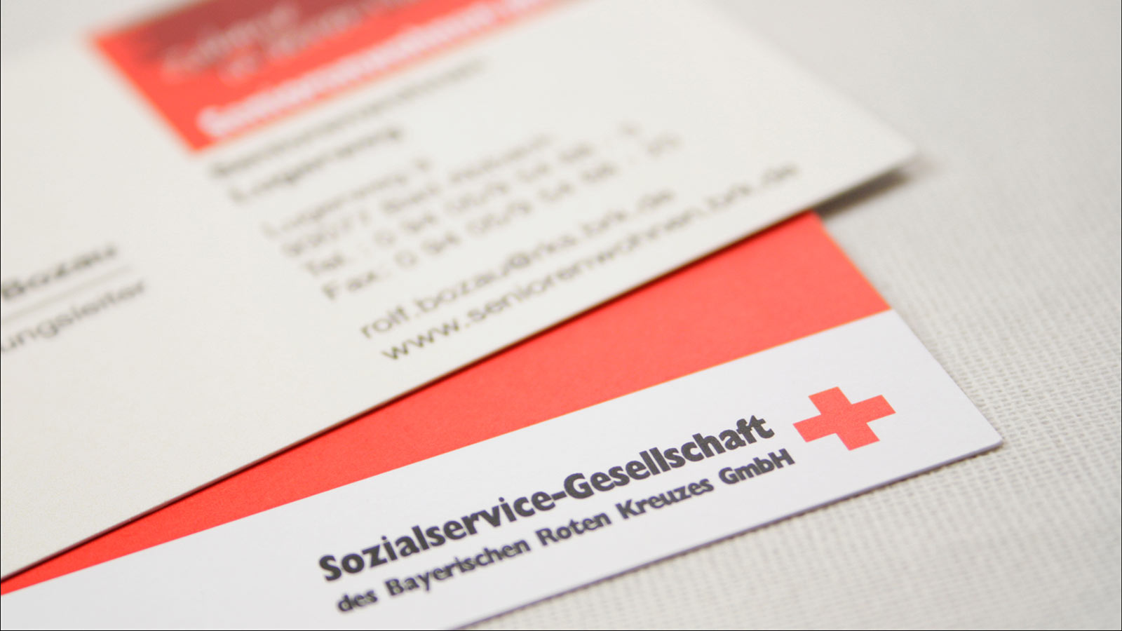 Logoentwicklung Sozialservicegesellschaft des Bayerischen Roten Kreuzes